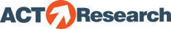 ACT_Research_logo-horizontal gray letters, orange arrow